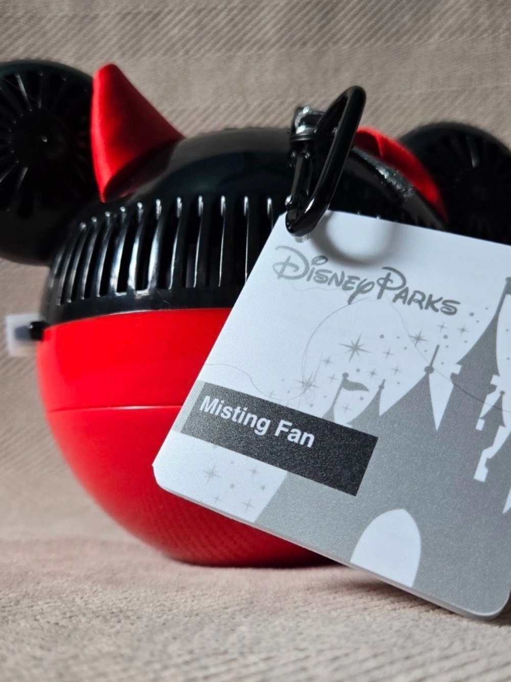 Disney Parks Mickey Ears Misting Cooling Fan New With Tags
